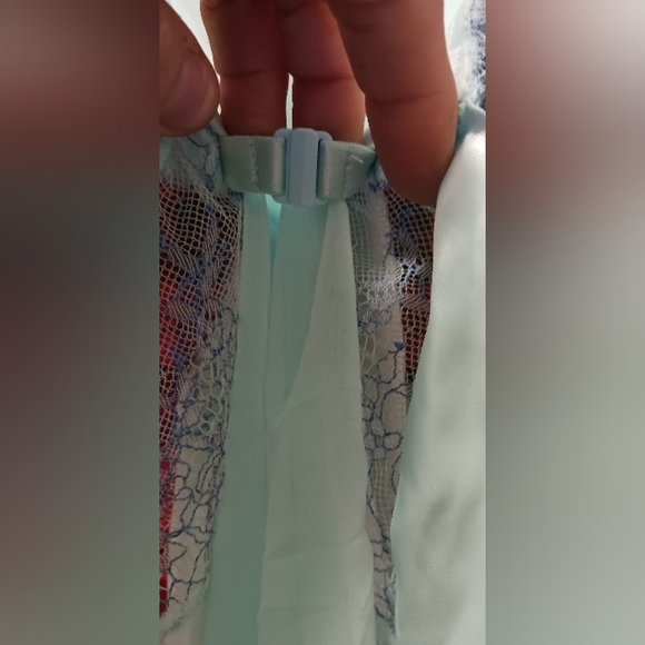 Never worn Victoria Secret blue split front baby doll lingerie size 36C 2 piece - Picture 4 of 11